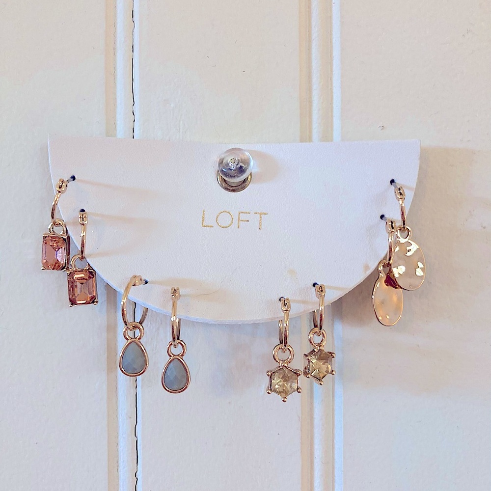Dangling earrings (4 pairs) NWT
